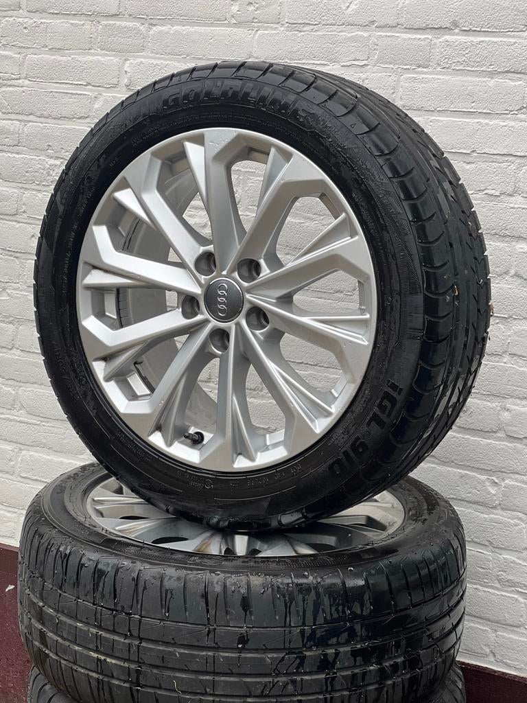 Originele Audi velgen en banden 225 50 17, Ophalen, Gebruikt, Banden en Velgen, 17 inch