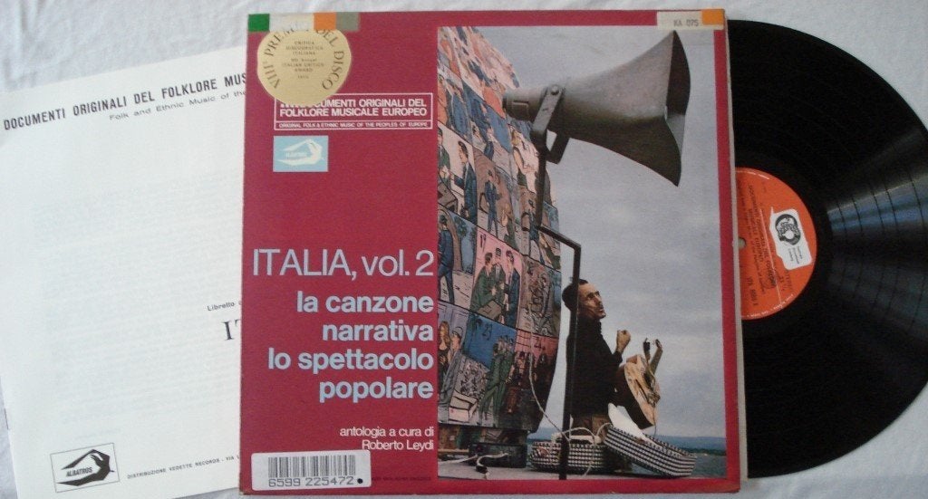 Italia vol. 2 - La canzone narrativa, lo spettacolo popolare, LP, Gebruikt, Gatefold hoes, Ophalen of Verzenden