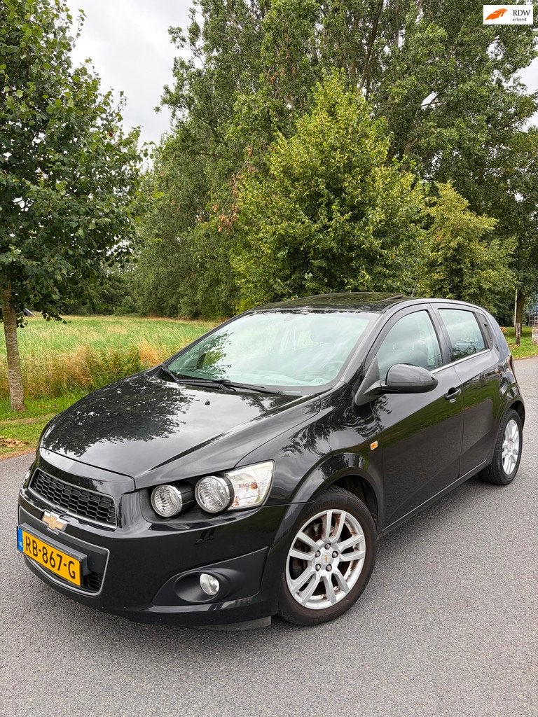 Chevrolet Aveo 1.6 Automaat, Open dak, Auto's, Chevrolet, Euro 5, Stof, Gebruikt, Aveo