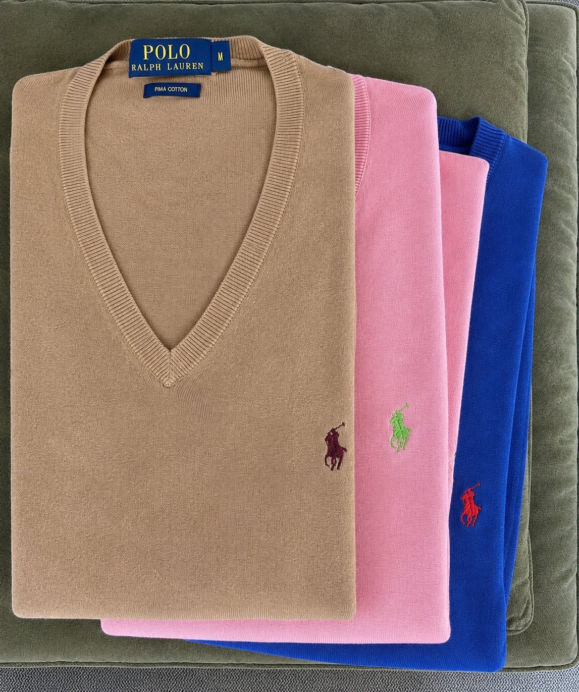 Ralph Lauren truien. Superieur katoen uiteraard origineel, Verzenden, Zo goed als nieuw, Maat 48/50 (M), Roze