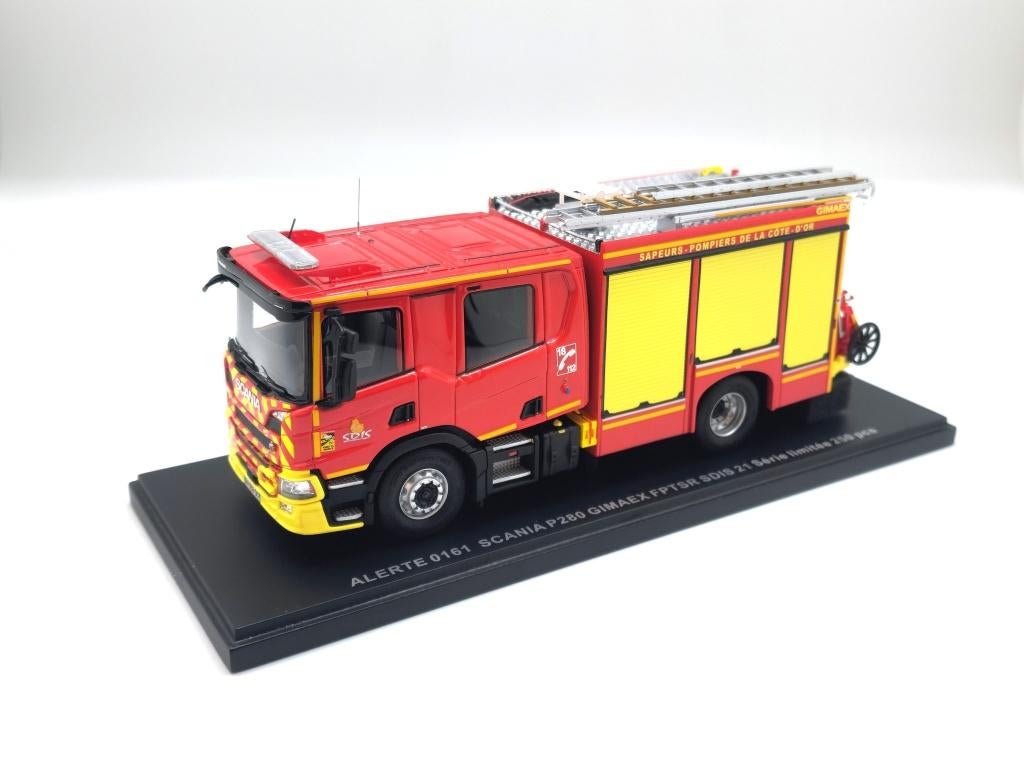 Alerte 0161 - Scania P280 Gimaex  brandweer 1:43, Ophalen of Verzenden, Nieuw, Auto, Overige merken