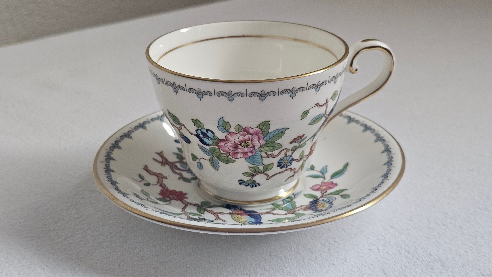 Aynsley Pembroke Theekop/Schotel - Fine English Bone China, Ophalen of Verzenden