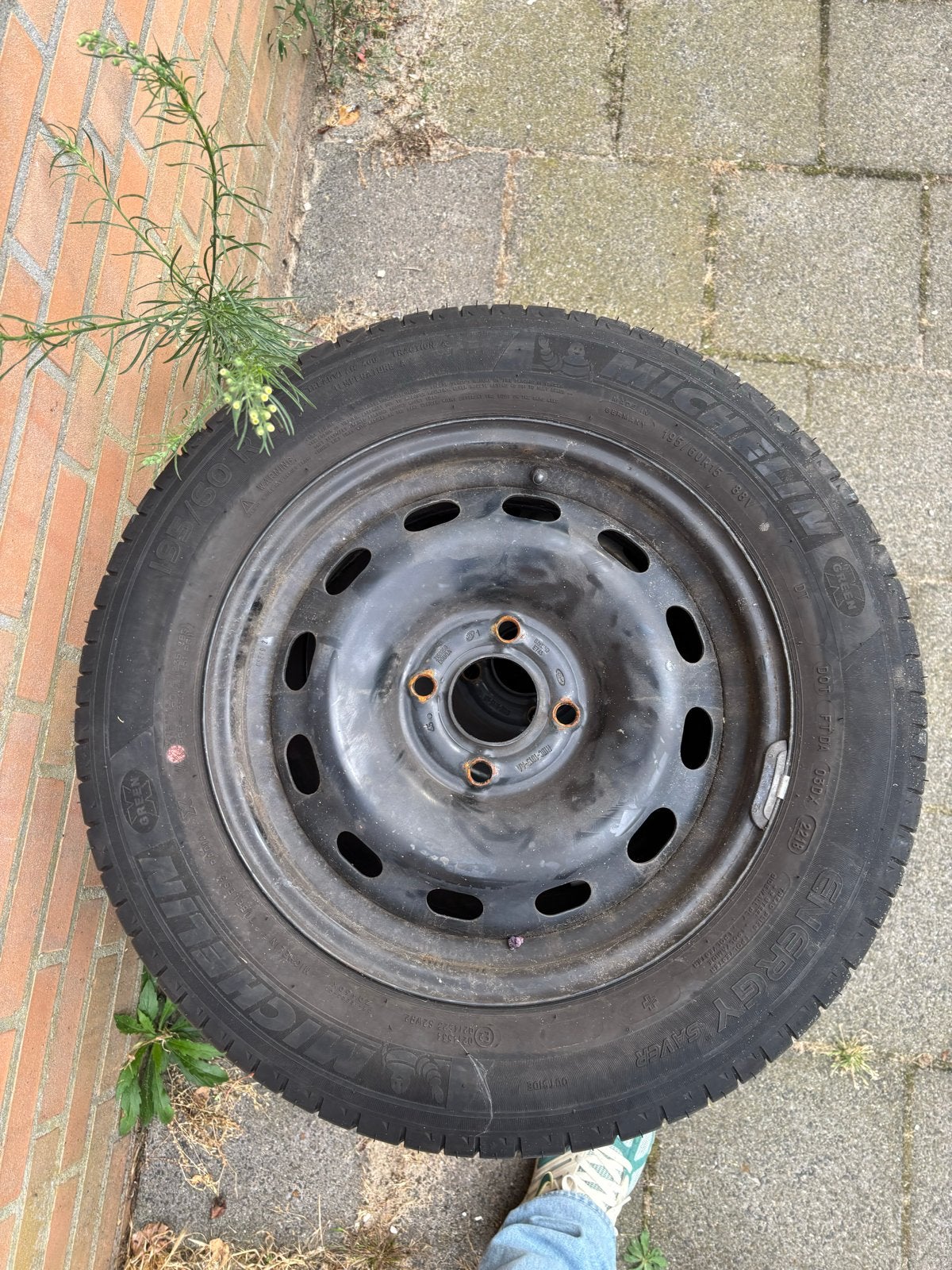 4x108 195/60 R15  Michelin Energy Saver banden 3x, Gebruikt, 15 inch, Banden en Velgen, Ophalen of Verzenden