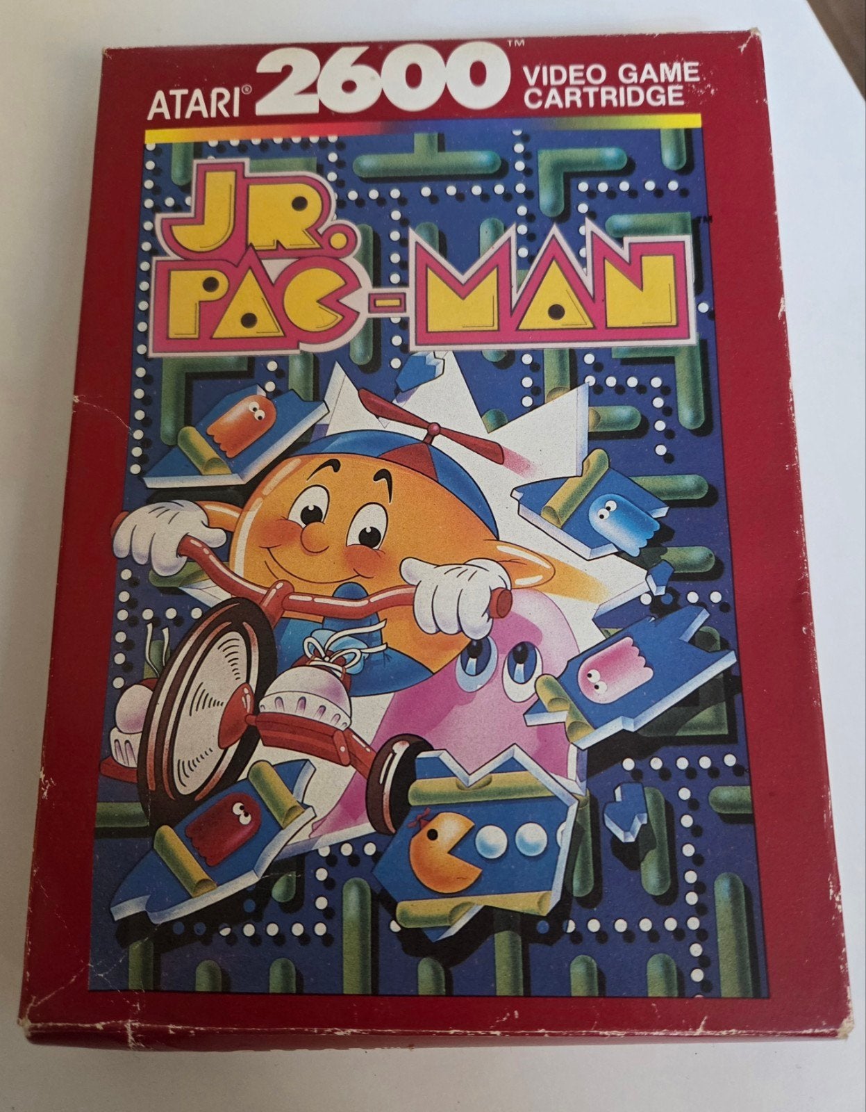 Atari 2600 video game Jr Pac Man, Spelcomputers en Games, Ophalen, Gebruikt, Zonder controller, Atari 2600