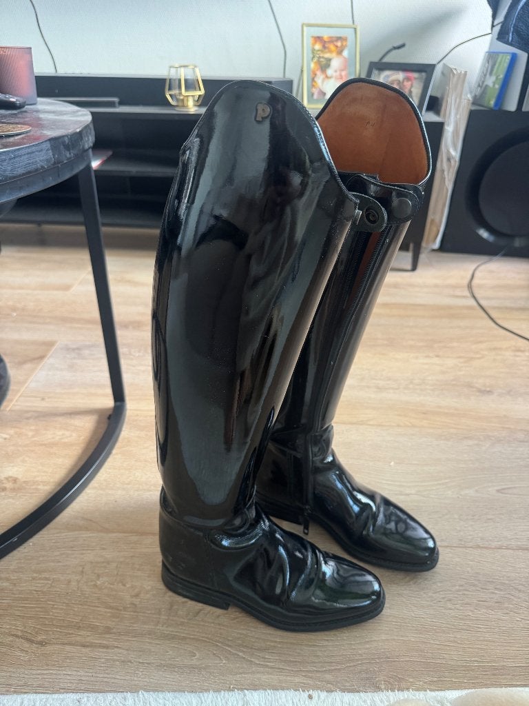 Petrie dressuurlaarzen, Dieren en Toebehoren, Paardrijkleding, Ritssluiting, Dressuur, Ophalen of Verzenden, Zwart