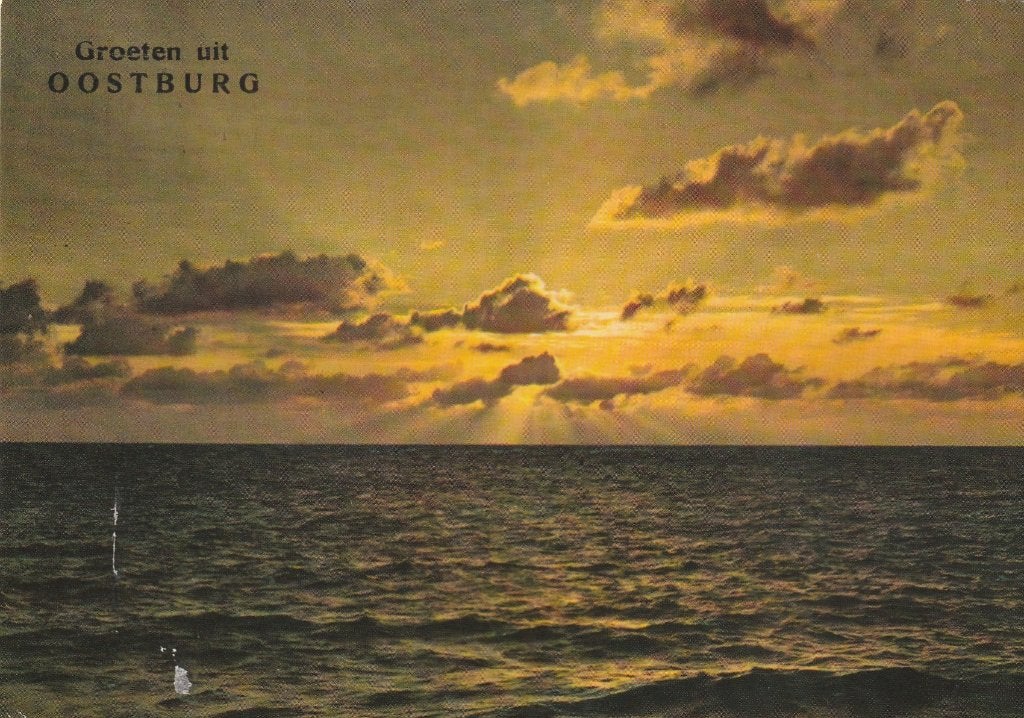 OOSTBURG Zee Avondstemming Groeten, Verzenden, 1960 tot 1980, Gelopen, Zeeland