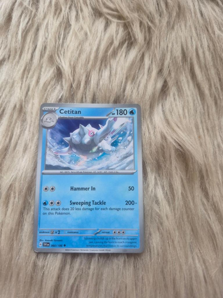 Pokémon Kaart Cetitan SV060/198, Ophalen of Verzenden, Zo goed als nieuw, Losse kaart