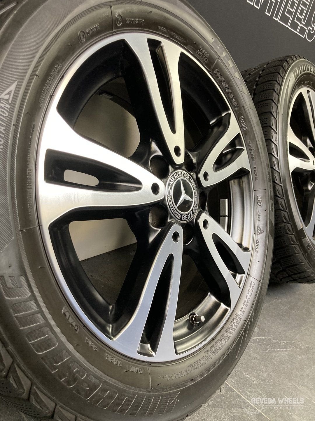 16” originele Mercedes A W176 B W246 velgen + winterbanden, Gebruikt, -, Banden en Velgen, -