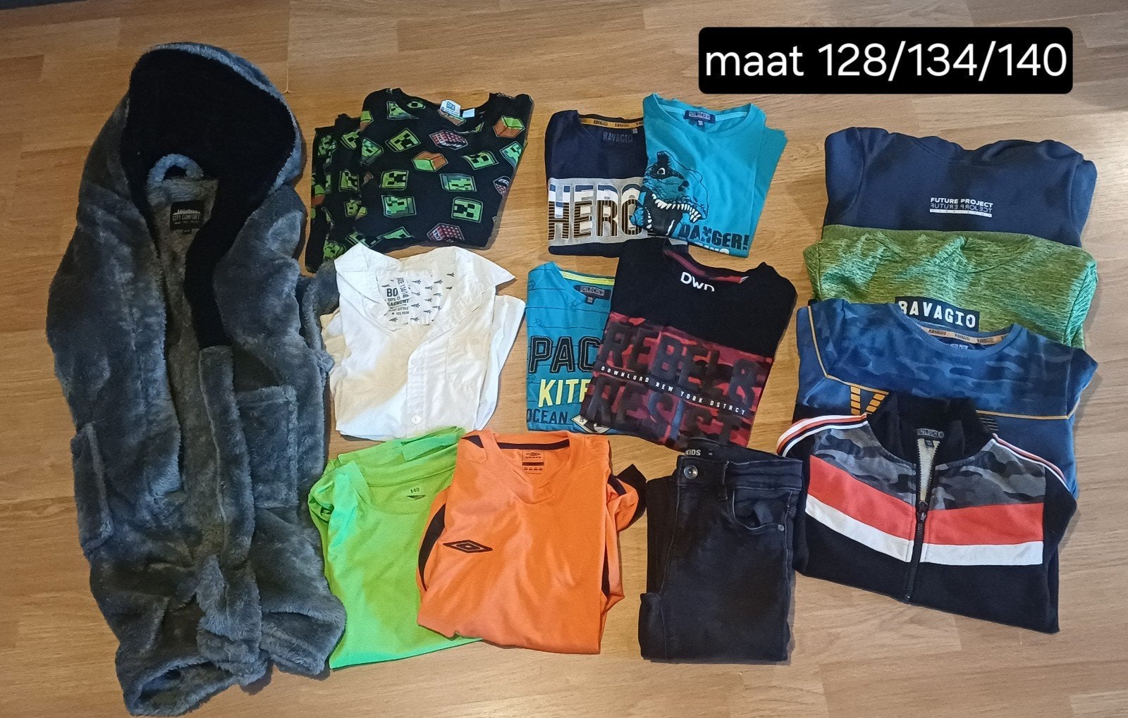 set: jongenskleding maat 128/134/140, Ophalen of Verzenden, Gebruikt, Maat 128