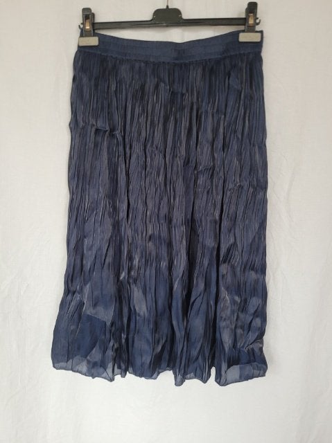 Leuke blauwe rok, fijn plisse mt M merk Scotch&Soda, Maat 38/40 (M), Blauw, ., Ophalen of Verzenden
