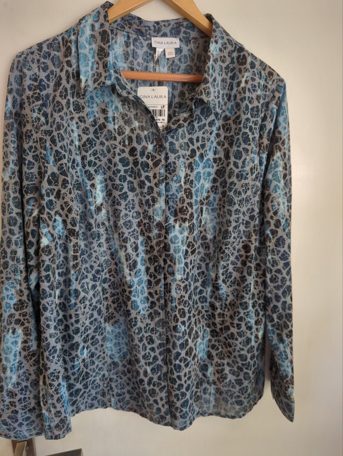 Gina Laura Blouse XL - Nieuw met kaartjes, Kleding | Dames, Blauw, Maat 46/48 (XL) of groter, Nieuw, Ophalen of Verzenden