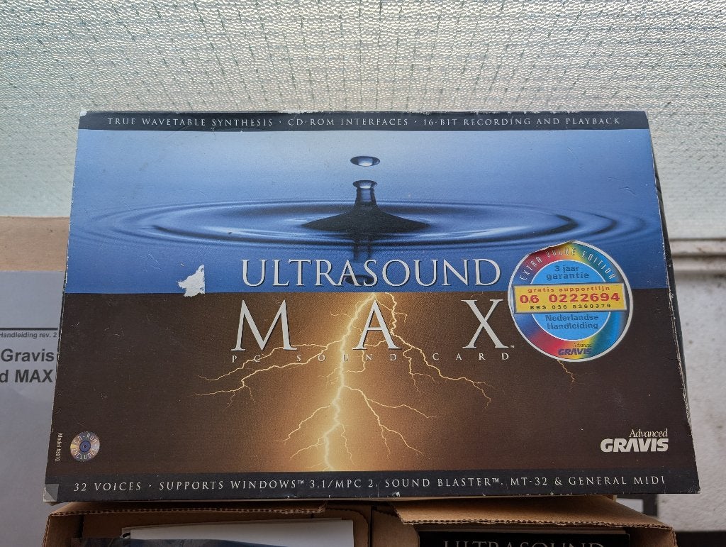 Advanced Gravis Ultrasound Max geluidskaart, Computers en Software, Ophalen of Verzenden, Gebruikt, Intern
