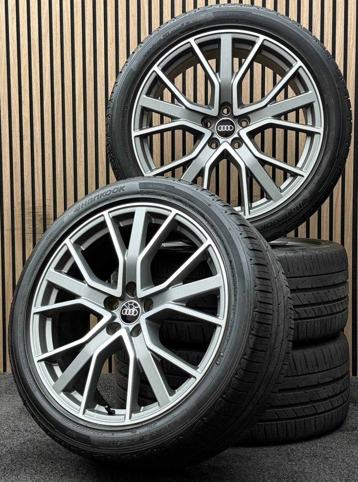 Originele 20 inch Audi Sport Q3 RSQ3 5x112 ET38 Hankook AO, Ophalen, 255 mm, ., Banden en Velgen