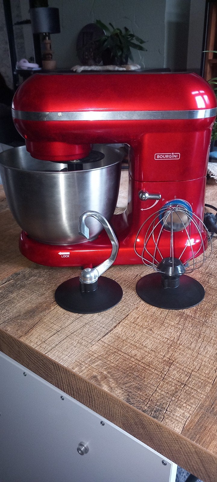 Bourgini Classic Kitchen Chef Keukenmachine Rood, Witgoed en Apparatuur, Keukenmixers, Ophalen