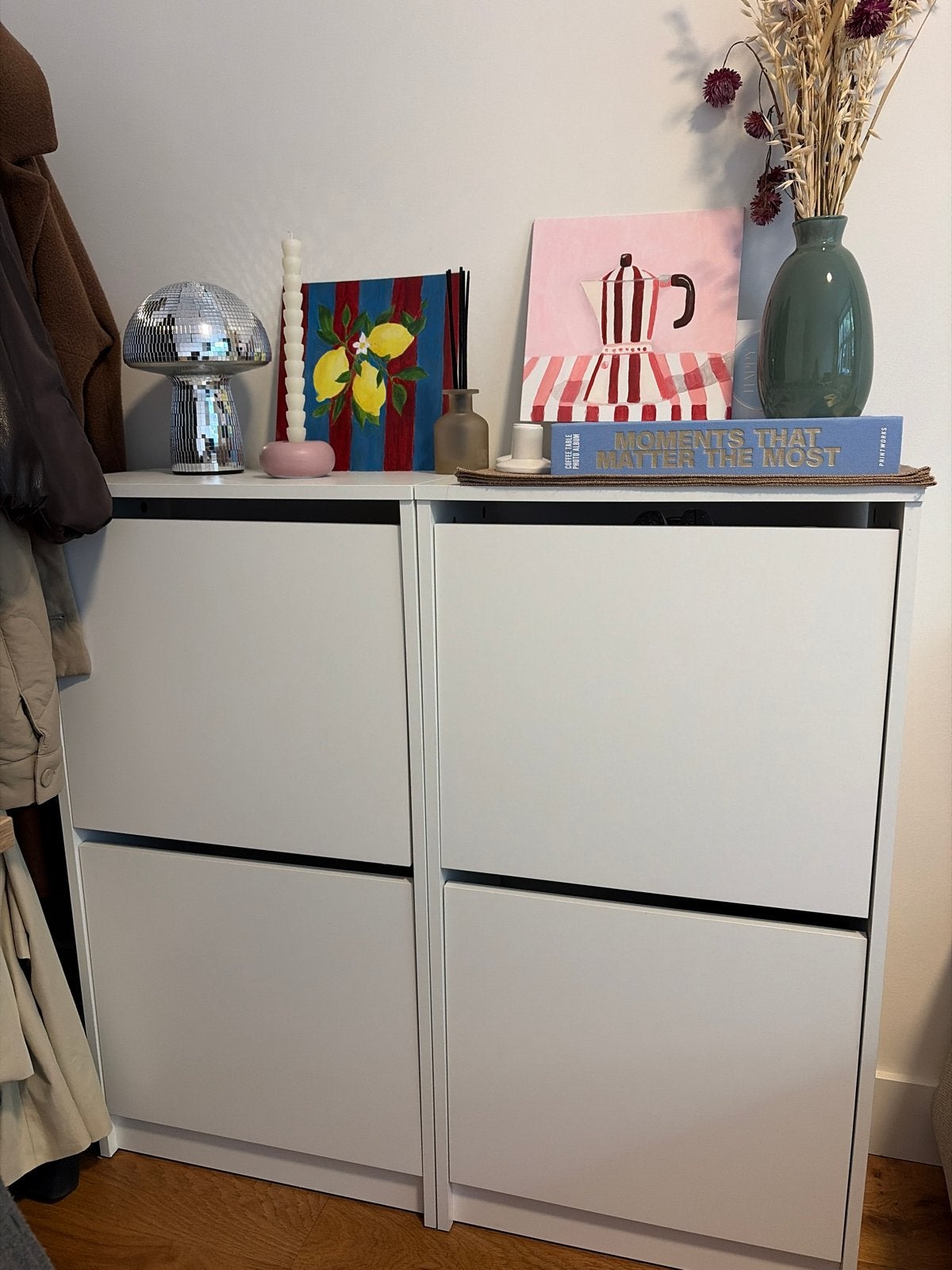 IKEA BISSA shoe cabinet x 2, Ophalen, Zo goed als nieuw