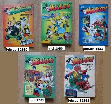 Nog een paar leuk nostalgisch stripboek van Mickey, Boeken, Meerdere stripboeken, Ophalen of Verzenden, Zo goed als nieuw, Walt Disney's