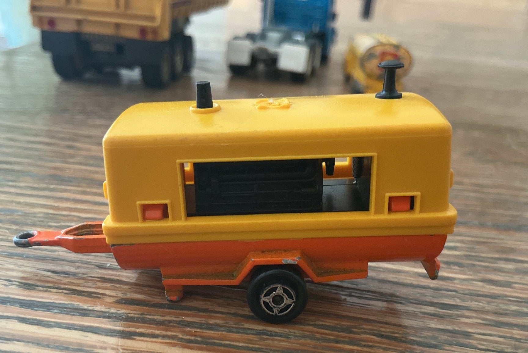 Vintage Mobiele compressor aggregaat Majorette, Kinderen en Baby's, Ophalen, Gebruikt