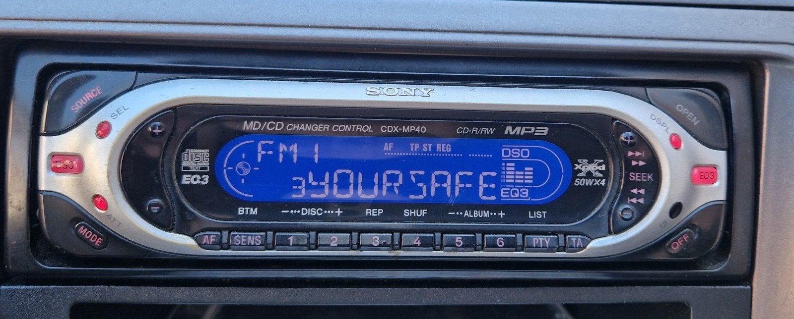 sony cdx-mp40 radio/cd r/rw, Auto diversen, Ophalen of Verzenden, Gebruikt