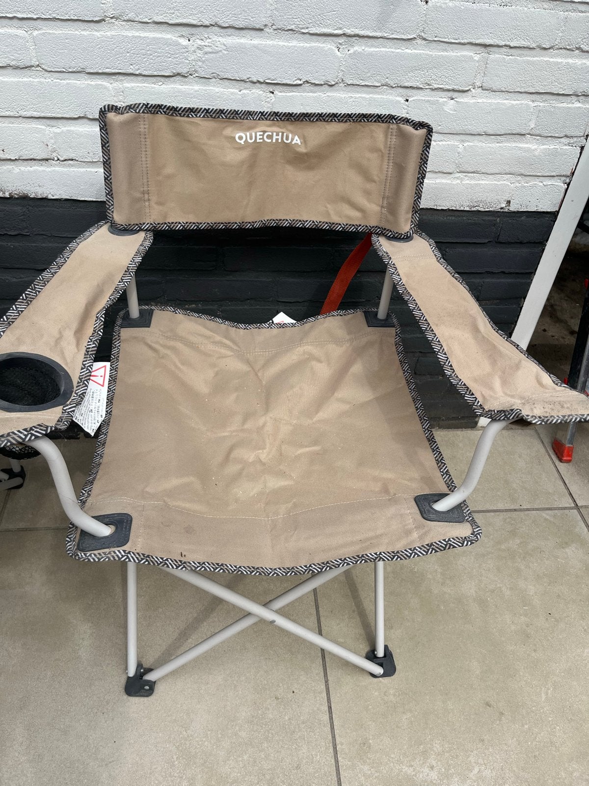Quechua campingstoel, Caravans en Kamperen, Kampeermeubelen, Gebruikt, Campingstoel, Ophalen