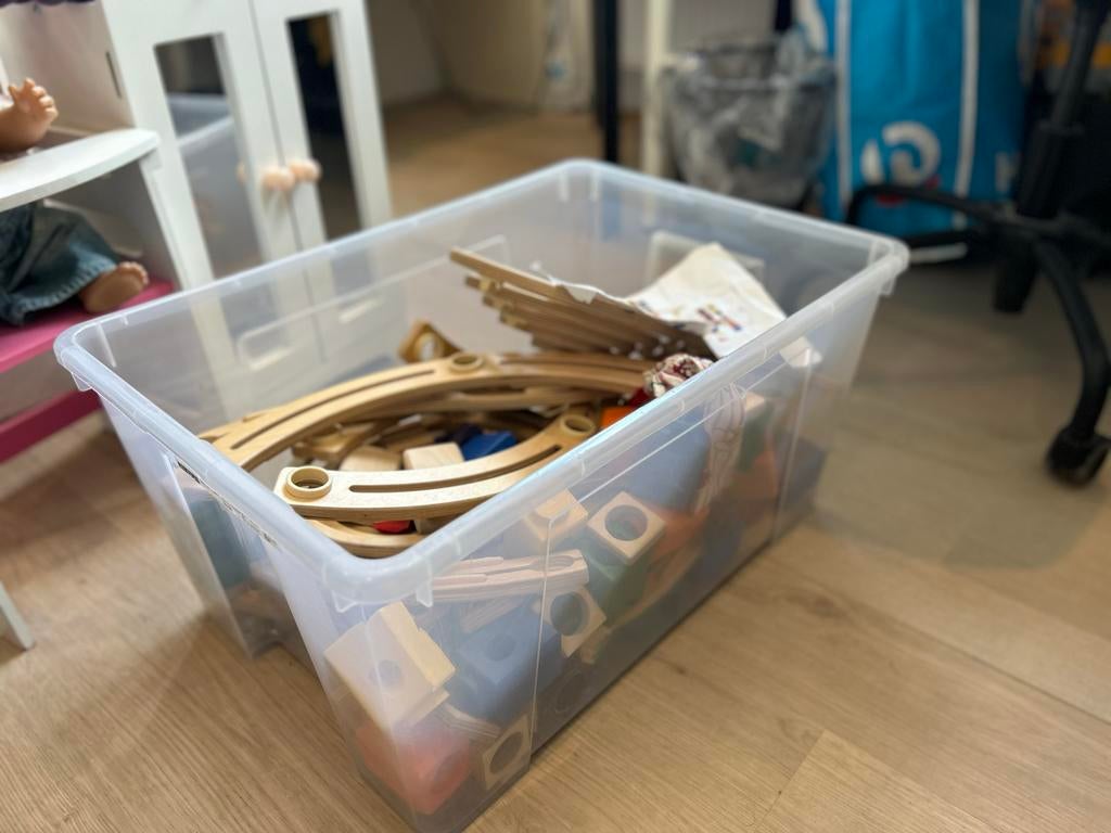 Houten knikkerbaan van Hape, Kinderen en Baby's, Speelgoed | Houten speelgoed, Ophalen, Gebruikt, Overige typen