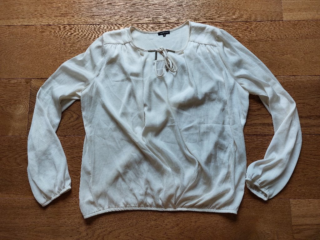 Mooie blouse Caroline Biss, Maat 38/40 (M), Wit, Ophalen of Verzenden, Zo goed als nieuw