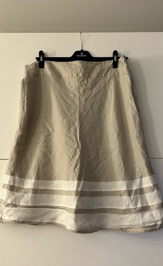 Your Sixth Sense beige linnen rok met witte strepen, Kleding | Dames, Beige, Ophalen of Verzenden, Zo goed als nieuw, Your Sixth Sense