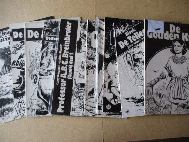 w0230 oberon zwart/wit reeks 1 t/m 50, Boeken, Meerdere stripboeken, Ophalen, Gelezen