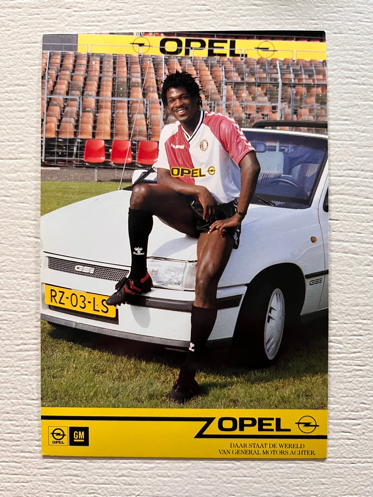 Feyenoord spelerskaart Simons, Verzamelen, Ophalen of Verzenden, Zo goed als nieuw, Feyenoord, Spelerskaart