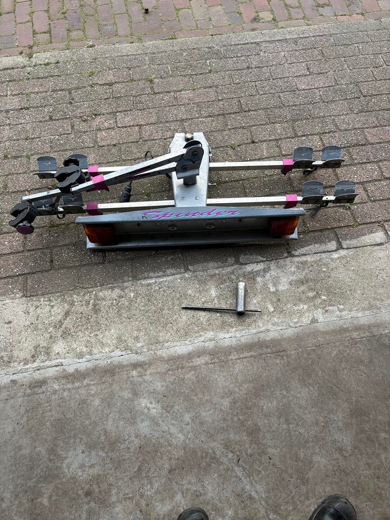 Fietsendrager Spinder Mtb, elektrische fietsen, Auto diversen, Fietsendragers, Ophalen, Zo goed als nieuw, Trekhaakdrager
