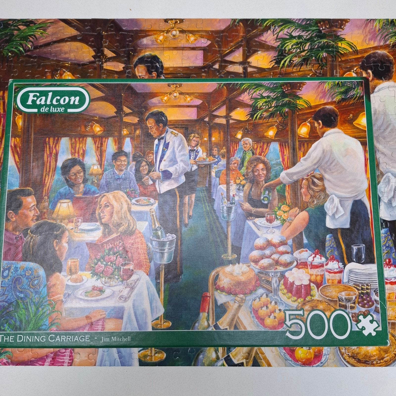 Falcon de Luxe Legpuzzel: The Dining Carriage (500 stukjes), Ophalen of Verzenden, 500 t/m 1500 stukjes, Zo goed als nieuw, Legpuzzel