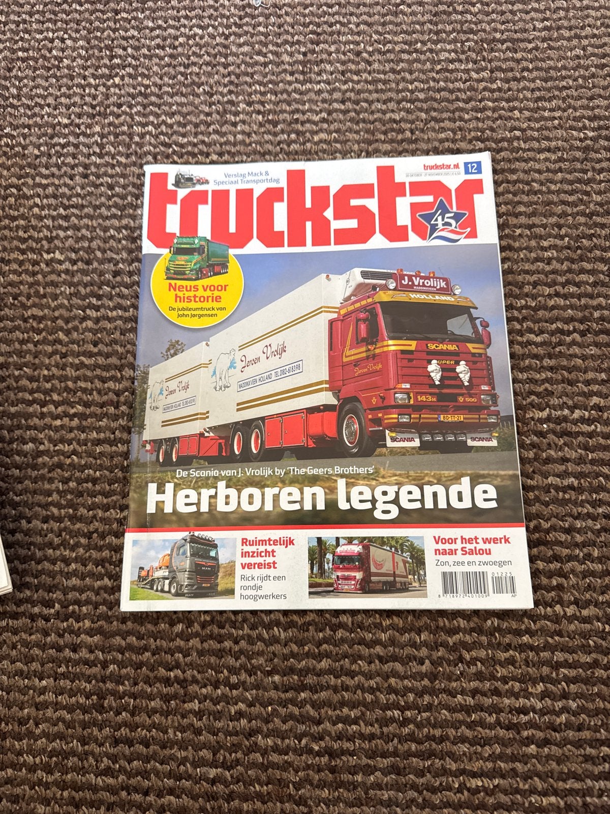 Truckstar Magazine - Editie 12 met Scania J. Vrolijk, Ophalen of Verzenden, Gelezen, Overige typen