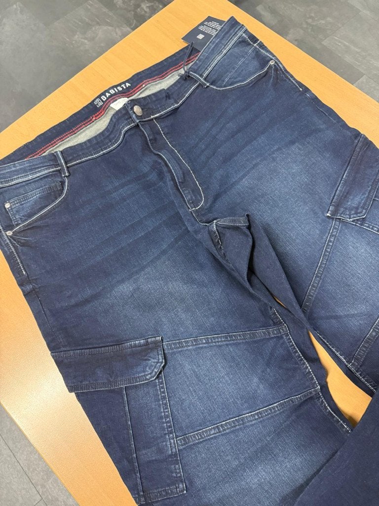 Babista Heren Cargo Jeans - Maat 62, Blauw, Babista, Postbus 1234, 1234 AB Stad, Nieuw