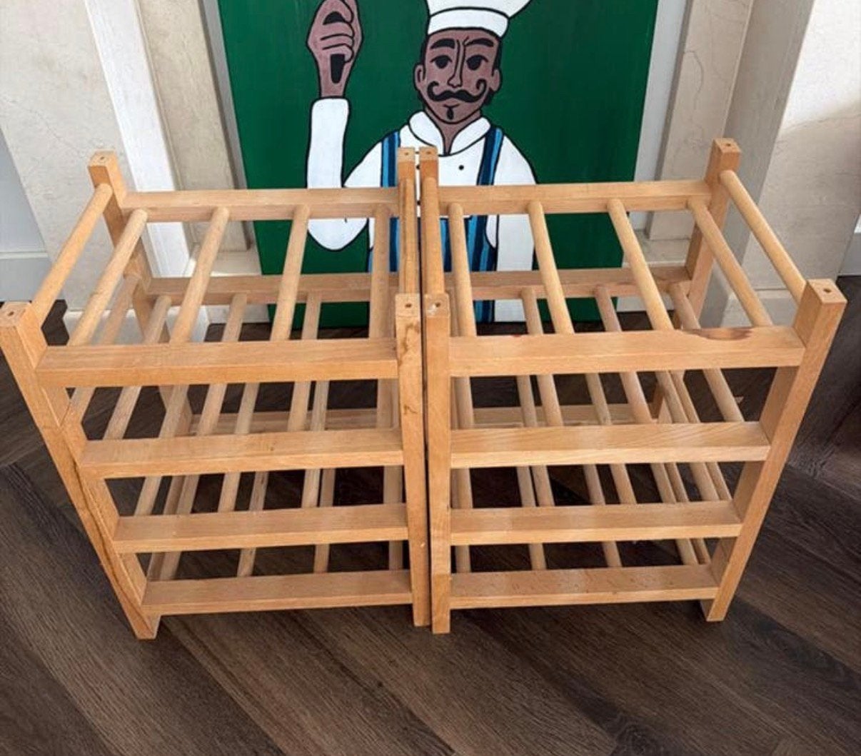 Ikea wijnrek HUTTEN stapelbaar 2x, Ophalen of Verzenden, Zo goed als nieuw