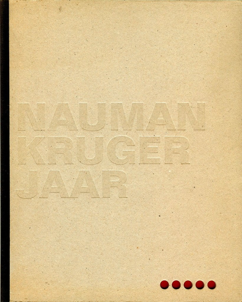 Nauman Kruger jaar 2001-2002 Zurich/ Berlin/New York., Ophalen of Verzenden, Zo goed als nieuw