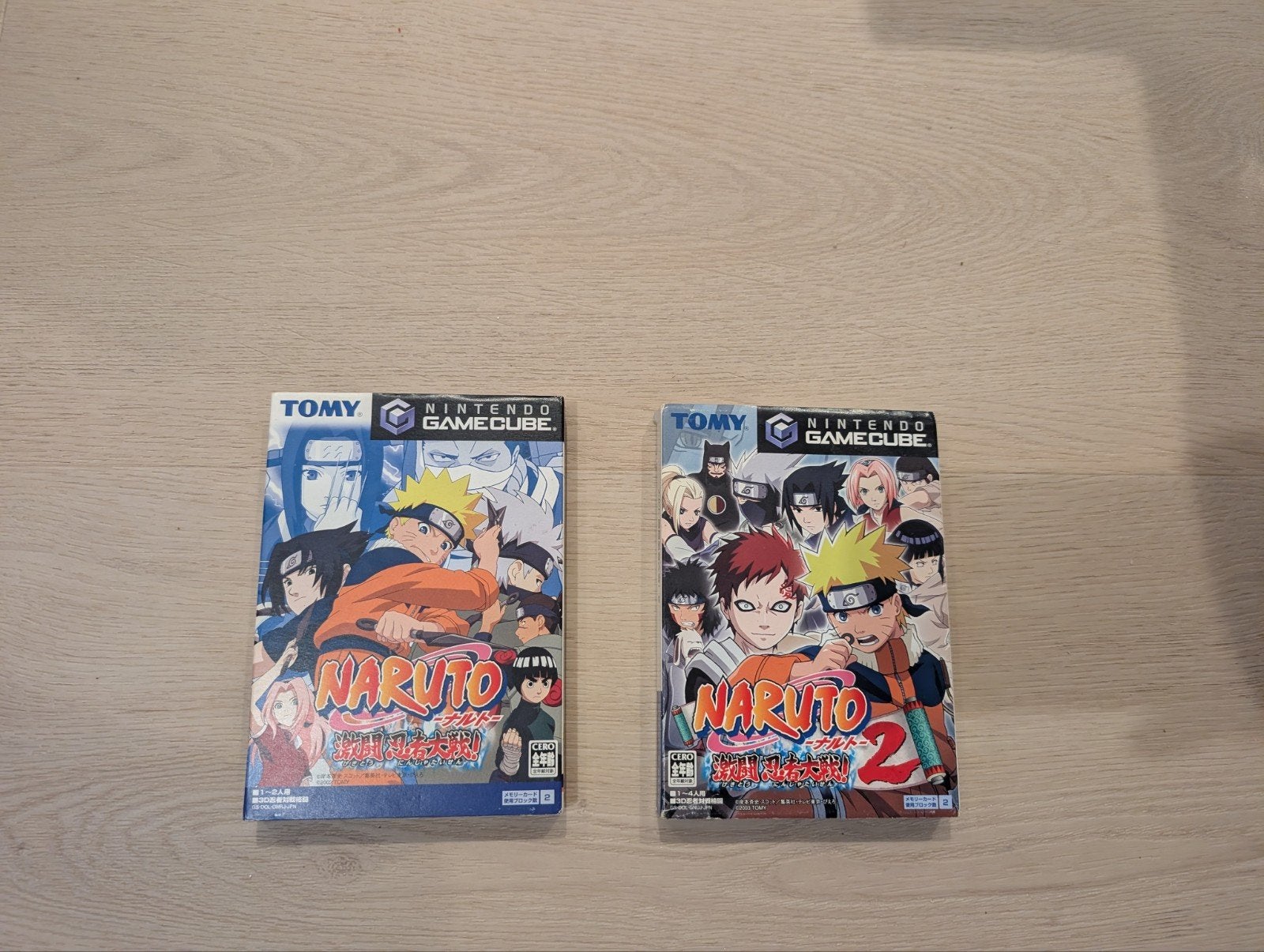 GameCube JPN NTSC-J Spellen: Donkey Konga 2, Naruto 1 & 2, 1 speler, Eén computer, Zo goed als nieuw, Vanaf 3 jaar