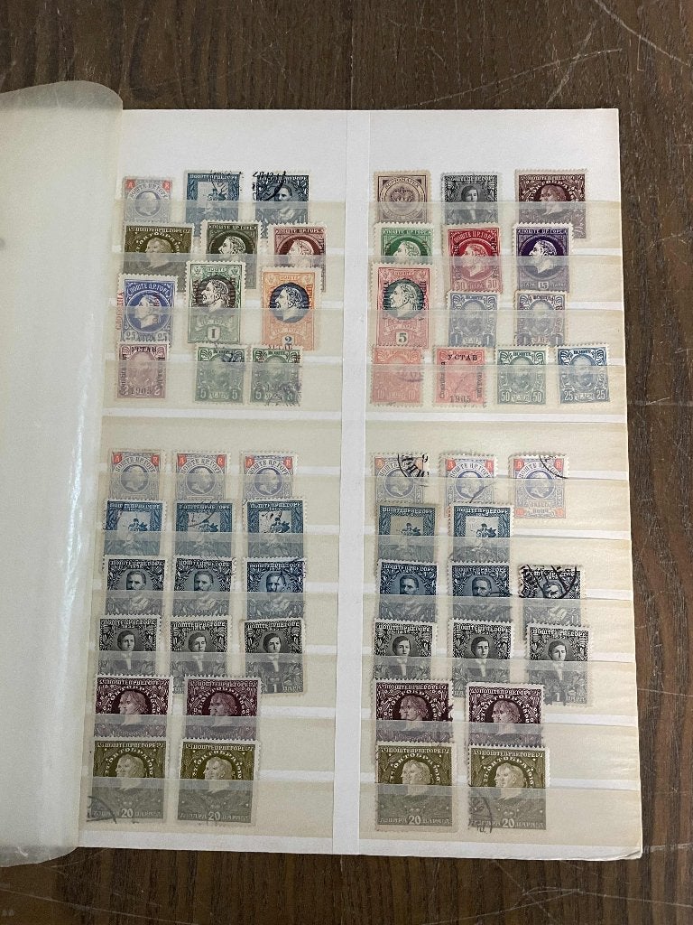 postzegels Montenegro oude postzegels op kaart 2, Postzegels en Munten, Postzegels | Volle albums en Verzamelingen, Verzenden