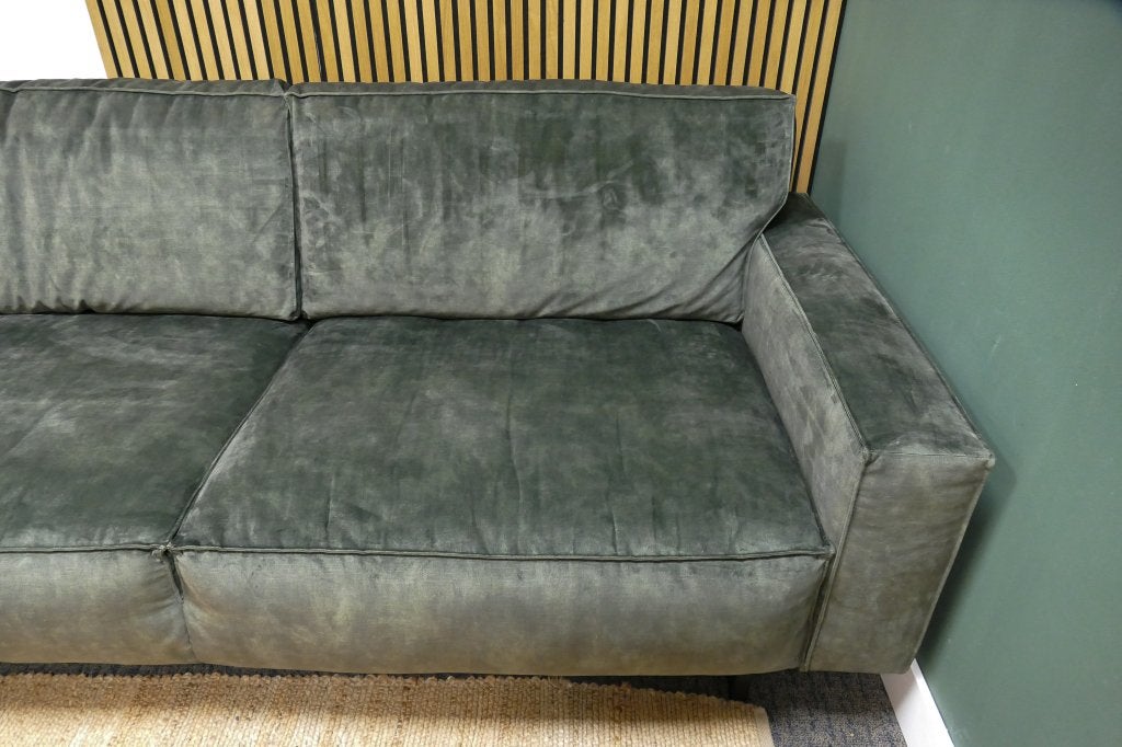 Foto 7 van Chaise Longue Bank XL Velvet Groen [Refurbished]