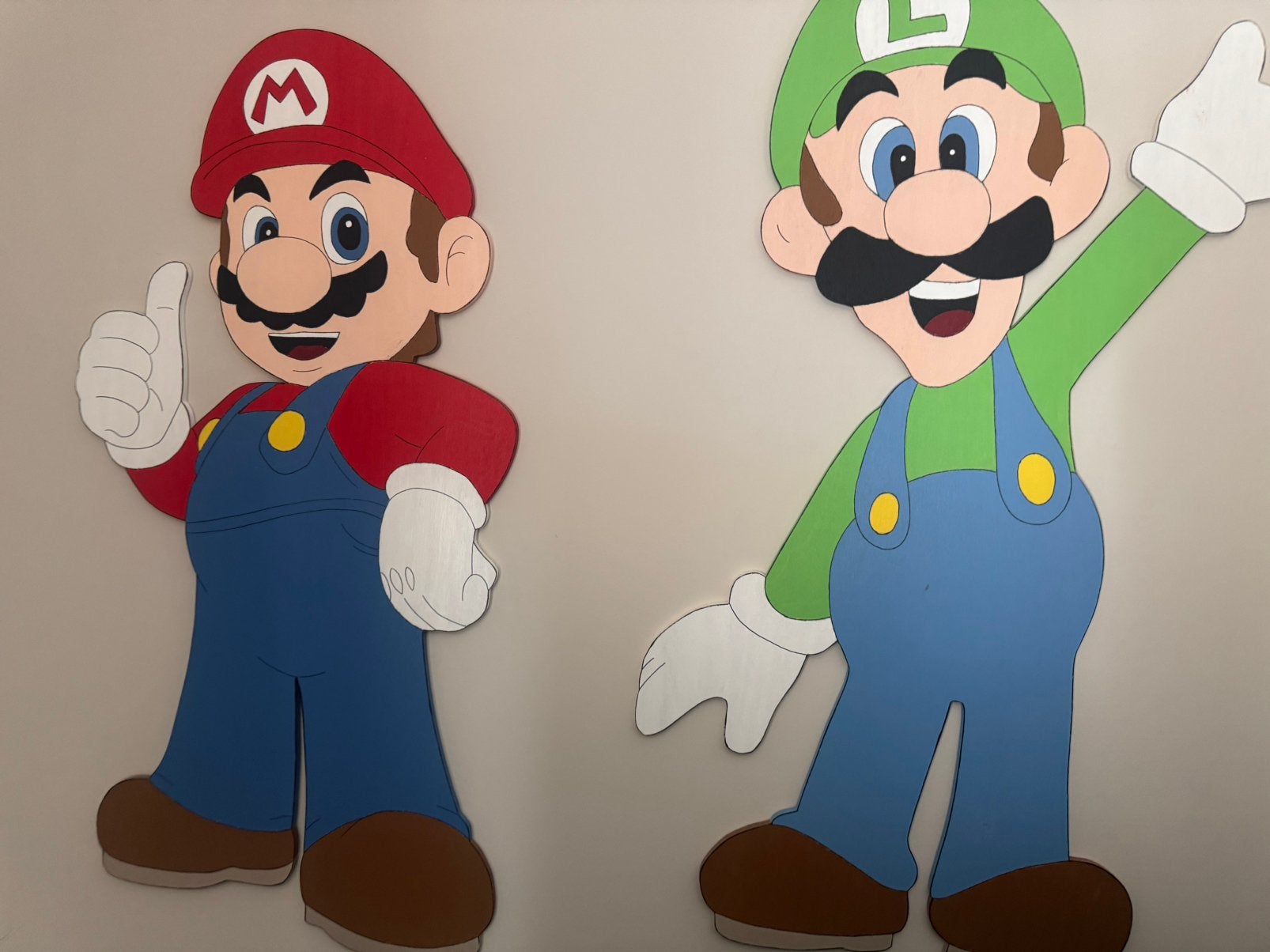 Super mario, luigi, Piranha, Goomba, Ophalen of Verzenden, Zo goed als nieuw, Wanddecoratie