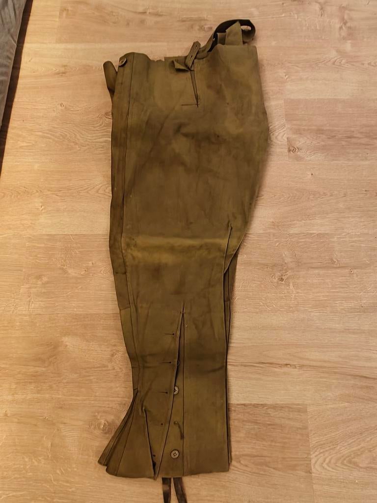 Britse Dispatch Rider Broek rubberrized 1943, Verzamelen, Ophalen of Verzenden, Landmacht, Engeland, Kleding of Schoenen