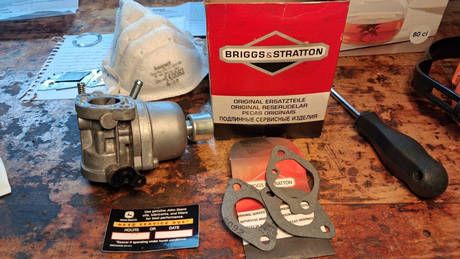Nikky / Briggs & Stratton Carburateur met Pakkingen - Nieuws, Ophalen of Verzenden, Gebruikt, Benzine-grasmaaier, Briggs & Stratton