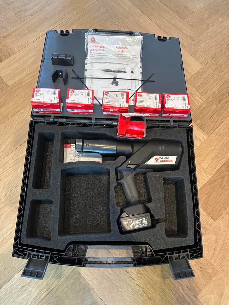 Eipress PVL1300 Accu Perstang met toebehoren, Ophalen of Verzenden, Gebruikt