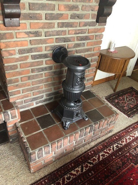kacheltje, Huis en Inrichting, Kachels, Ophalen, Gebruikt, Vrijstaand, Hout