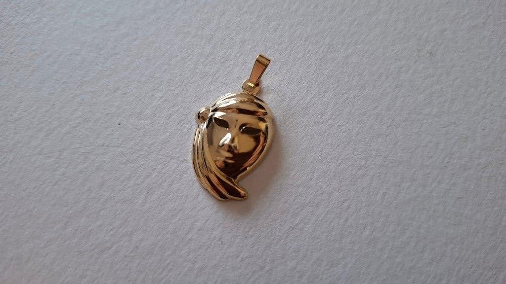 hangertje vrouw 24kt verguld, Ophalen of Verzenden, Zo goed als nieuw, Goud, Overige materialen