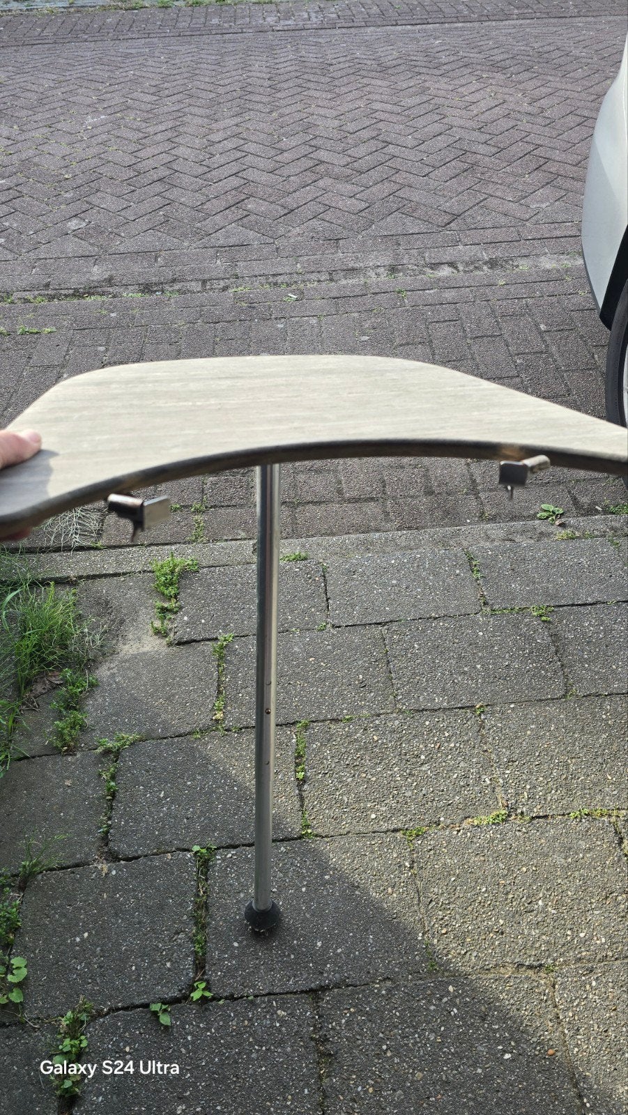 Weber BBQ bijzettafel/werkblad voor de one touch, Ophalen, Gebruikt, Weber