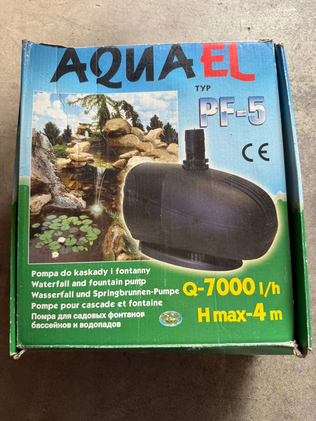 Waterval en fontein pomp, Ophalen, Overige typen