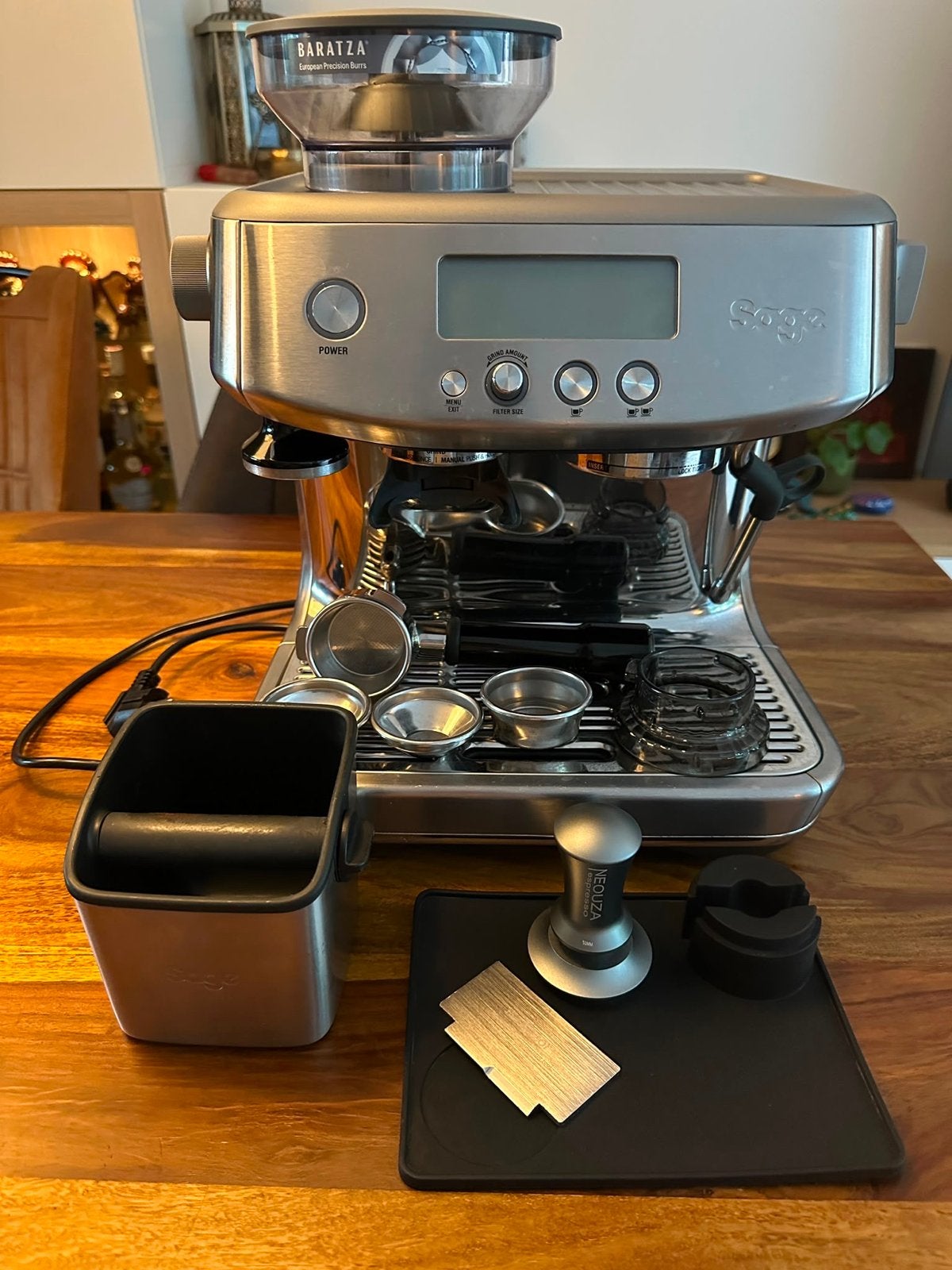Sage Barista Express Pro piston espressomachine, Afneembaar waterreservoir, Espresso apparaat, Zo goed als nieuw, 2 tot 4 kopjes