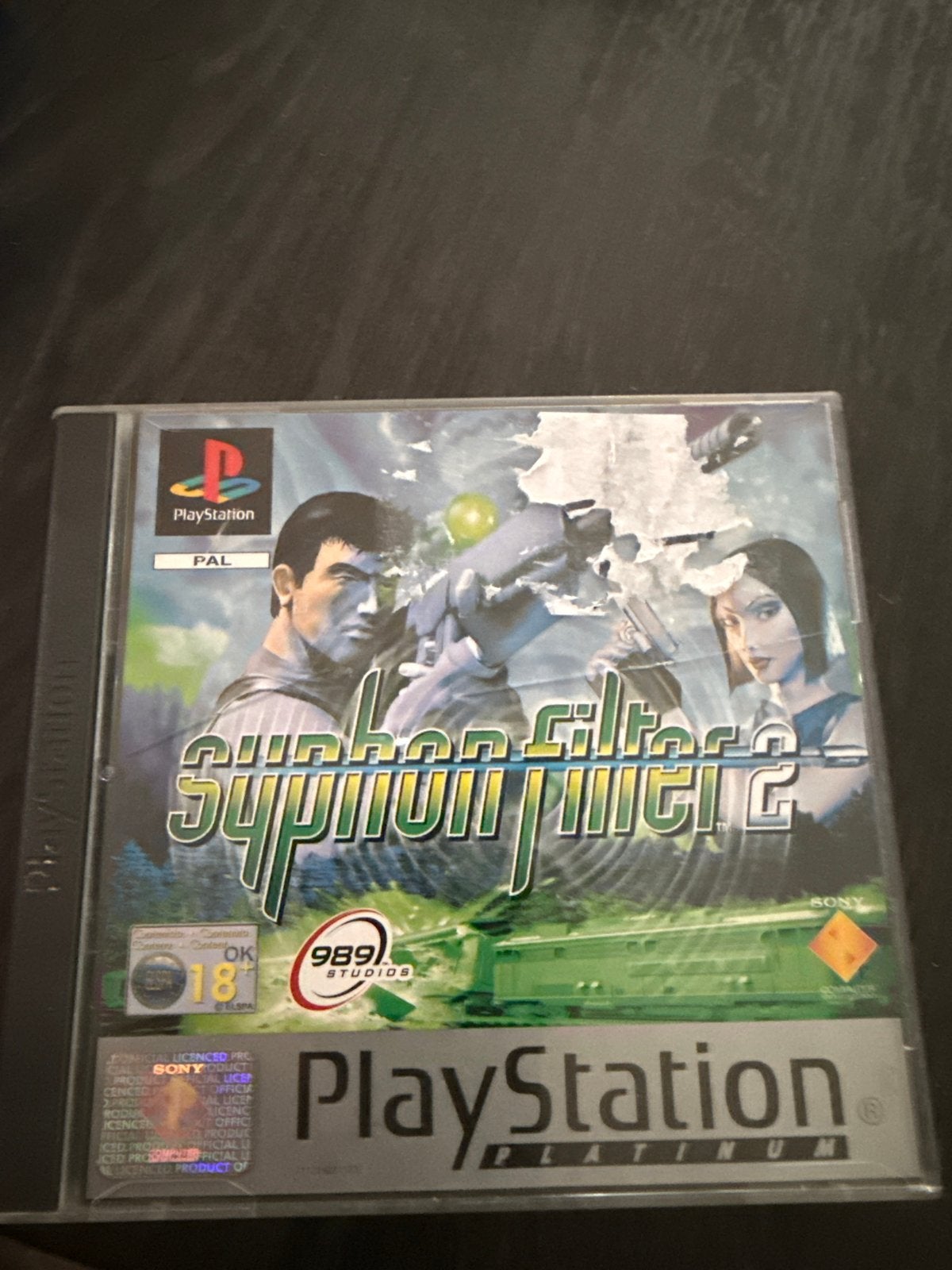 Syphon Filter 2 (PlayStation 1) - Hoesje beschadigd, Gebruikt, Vanaf 18 jaar, Shooter, 2 spelers