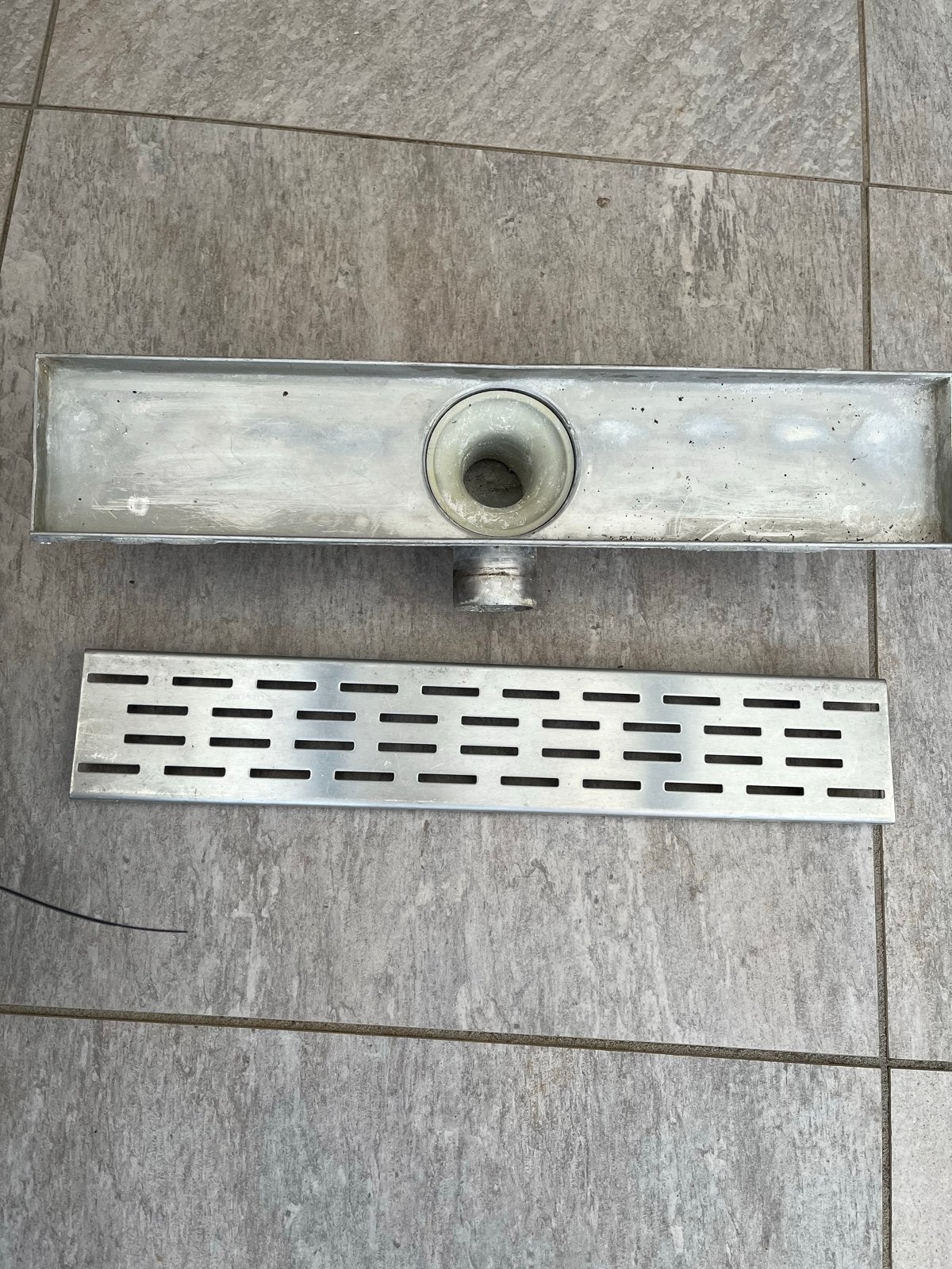RVS Douchegoot - Lineaire afvoer voor badkamer, Ophalen, Gebruikt, Rvs, Douche