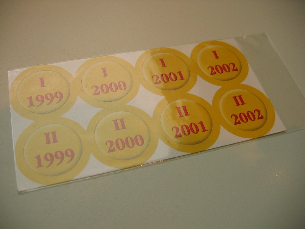ComputerIdee stickers voor verzamelbanden, Ophalen of Verzenden, Zo goed als nieuw