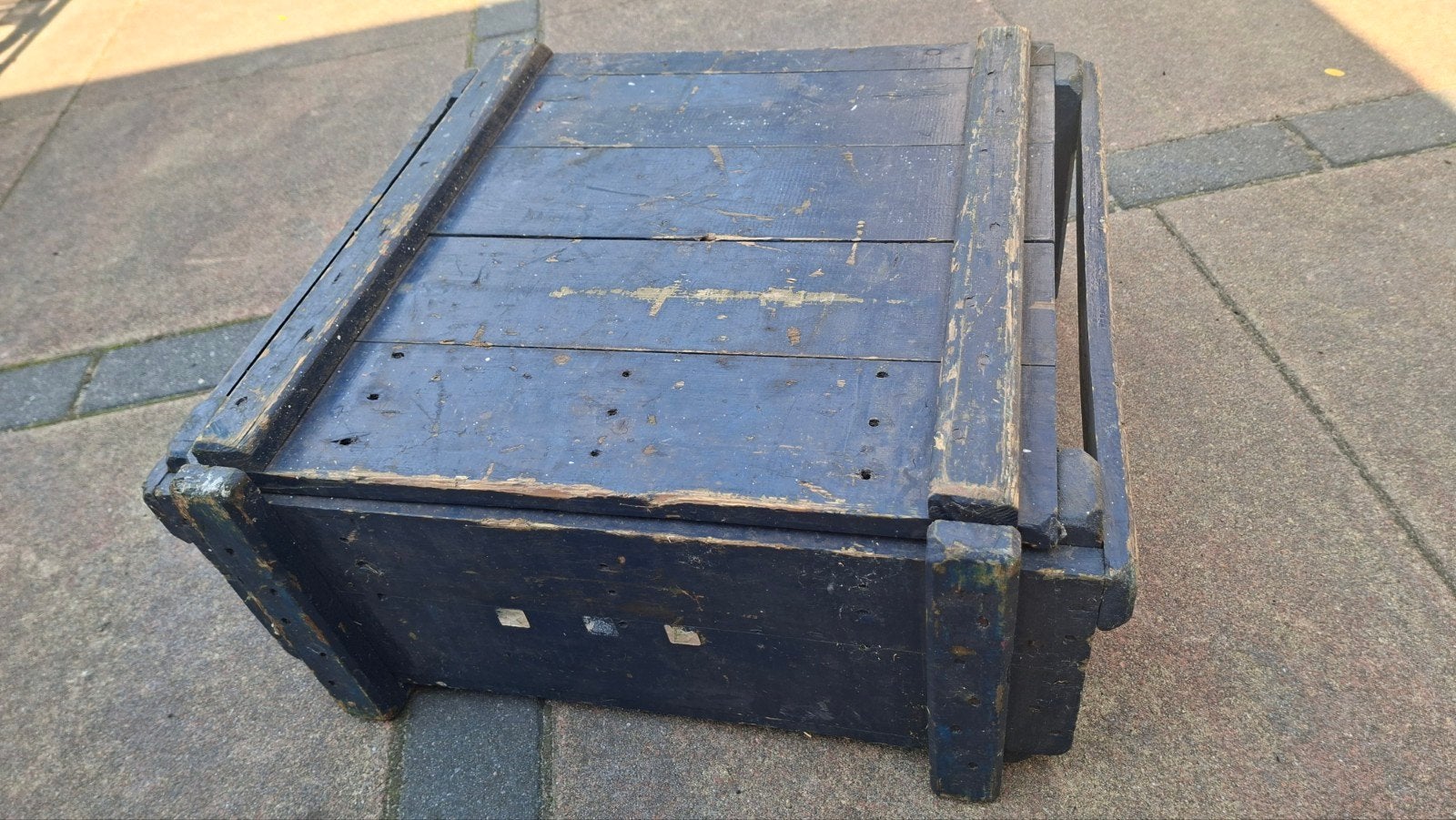 oude munitiekist - 54x50x26cm, Verzamelen, Ophalen, Landmacht, Nederland